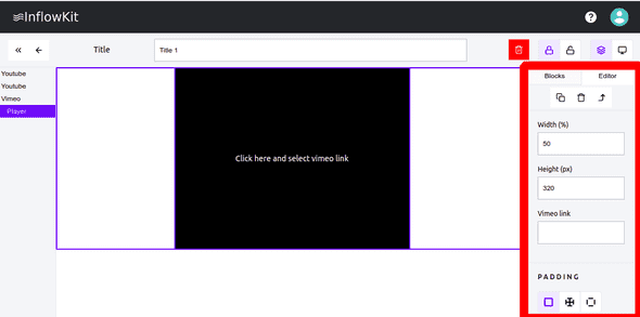 Screenshot showing course edit options