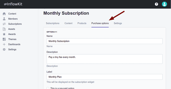 Screenshot add content