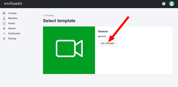 Screenshot template selection